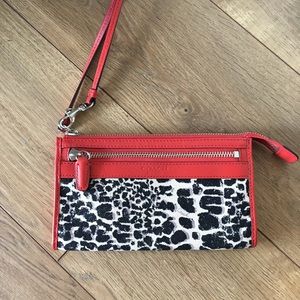 EUC Coach Leopard/Cheetah Print Wallet Wristlet